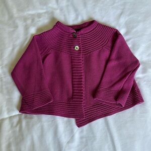 Tea Collection Fuchsia Knit Cardigan